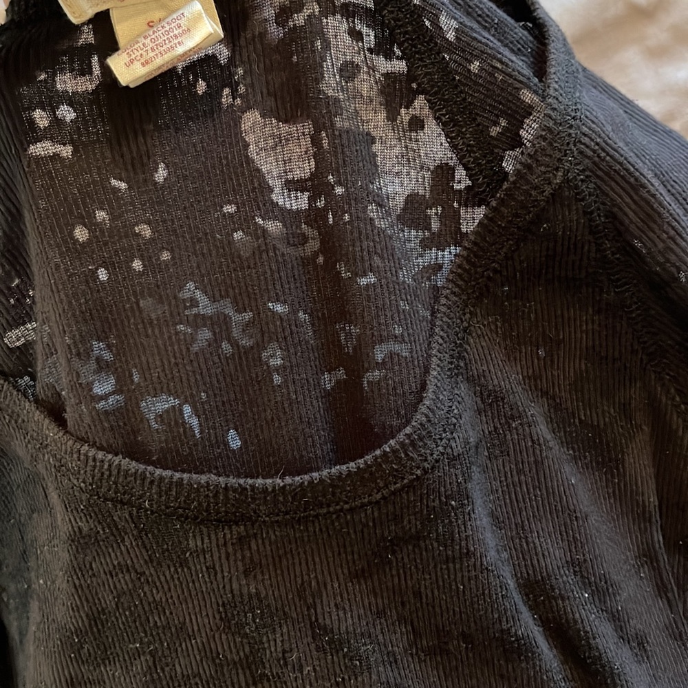 Black see through long sleeve